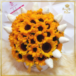Ramo de Girasoles y Fresas Con Chocolate
