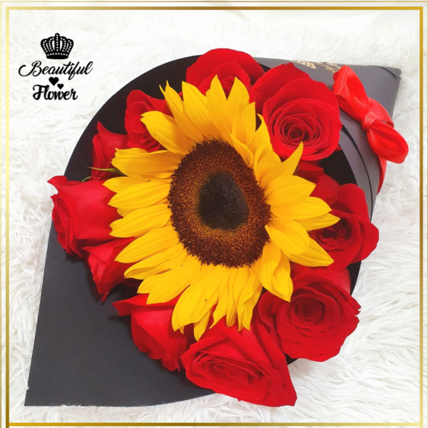 59 Bouquet de Girasoles y Rosas