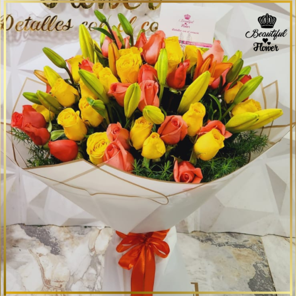 Bouquet Brillo Dorado