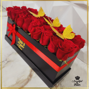 caja de rosas