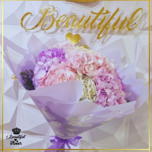 Ramo de Hortensias en Tonos Pastel – Encanto y Elegancia